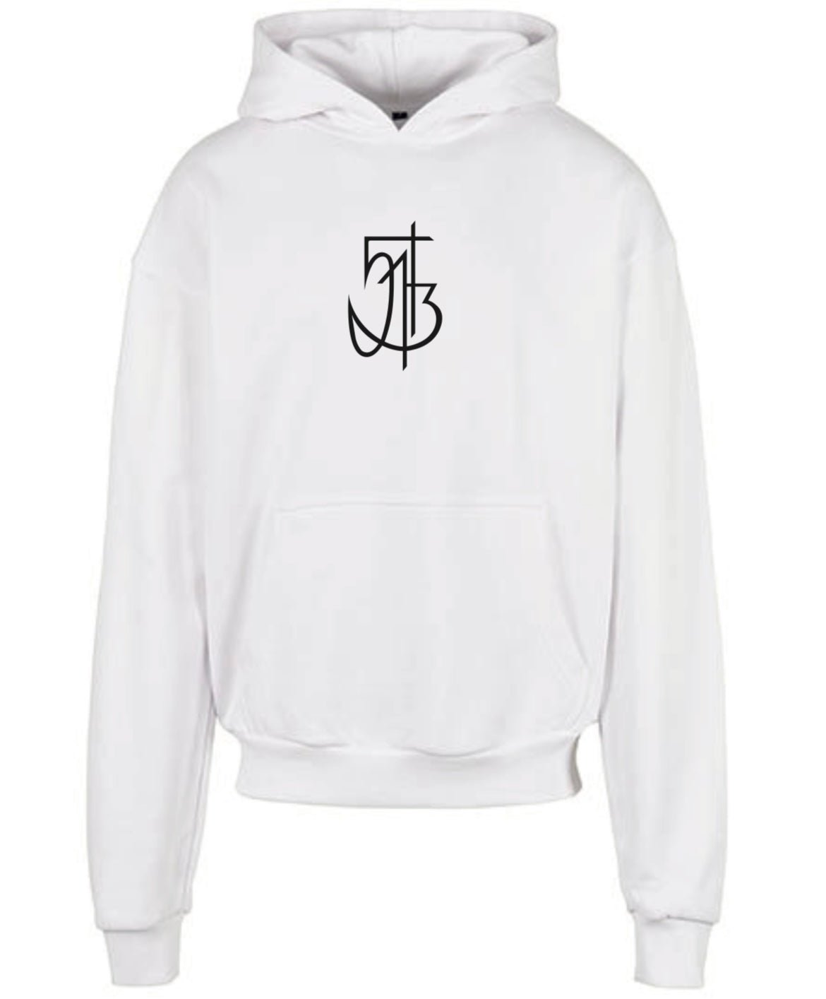 WHITE OVERSIZED HOODIE